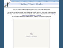 Tablet Screenshot of fishingwadersocks.com